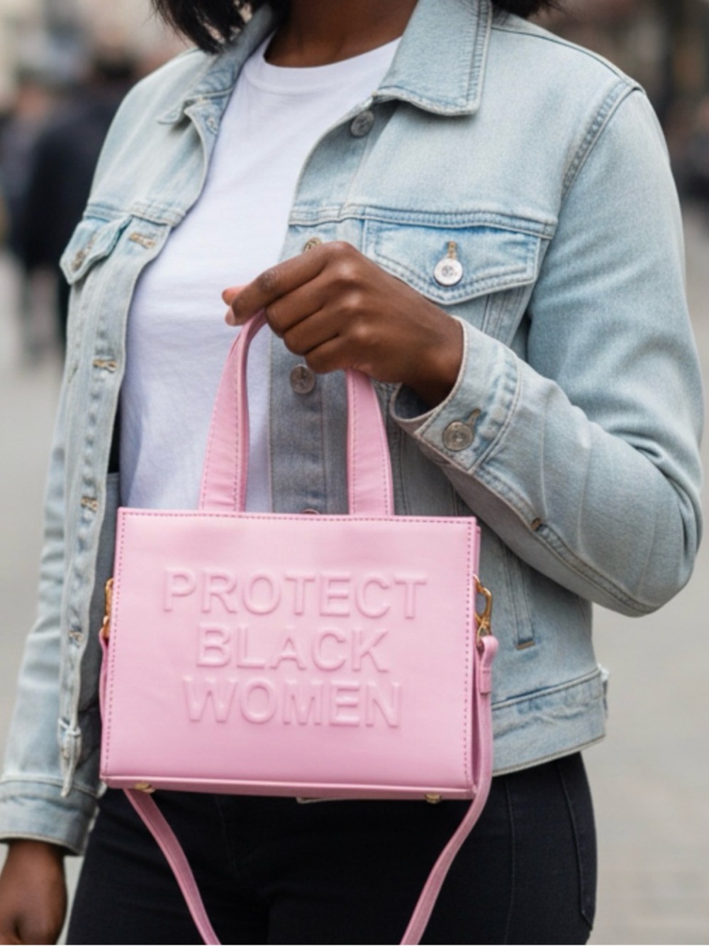 CISE PBP Pink Vegan Leather Mini Tote Bag NWT